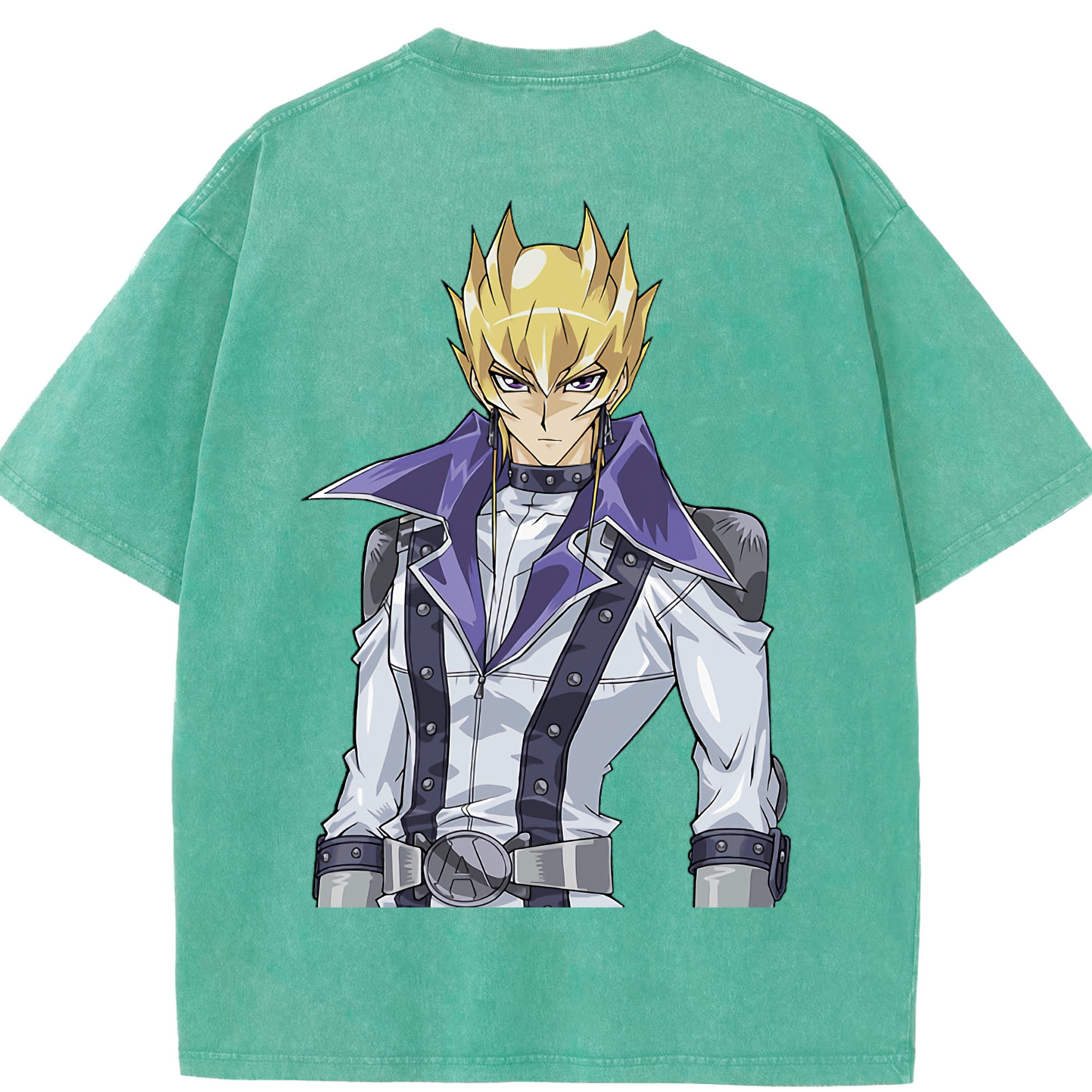 （画像用） 遊☆戯☆王 Yu-Gi-Oh! 綿100% ヴィンテージ風 半袖Tシャツ（背面プリント）